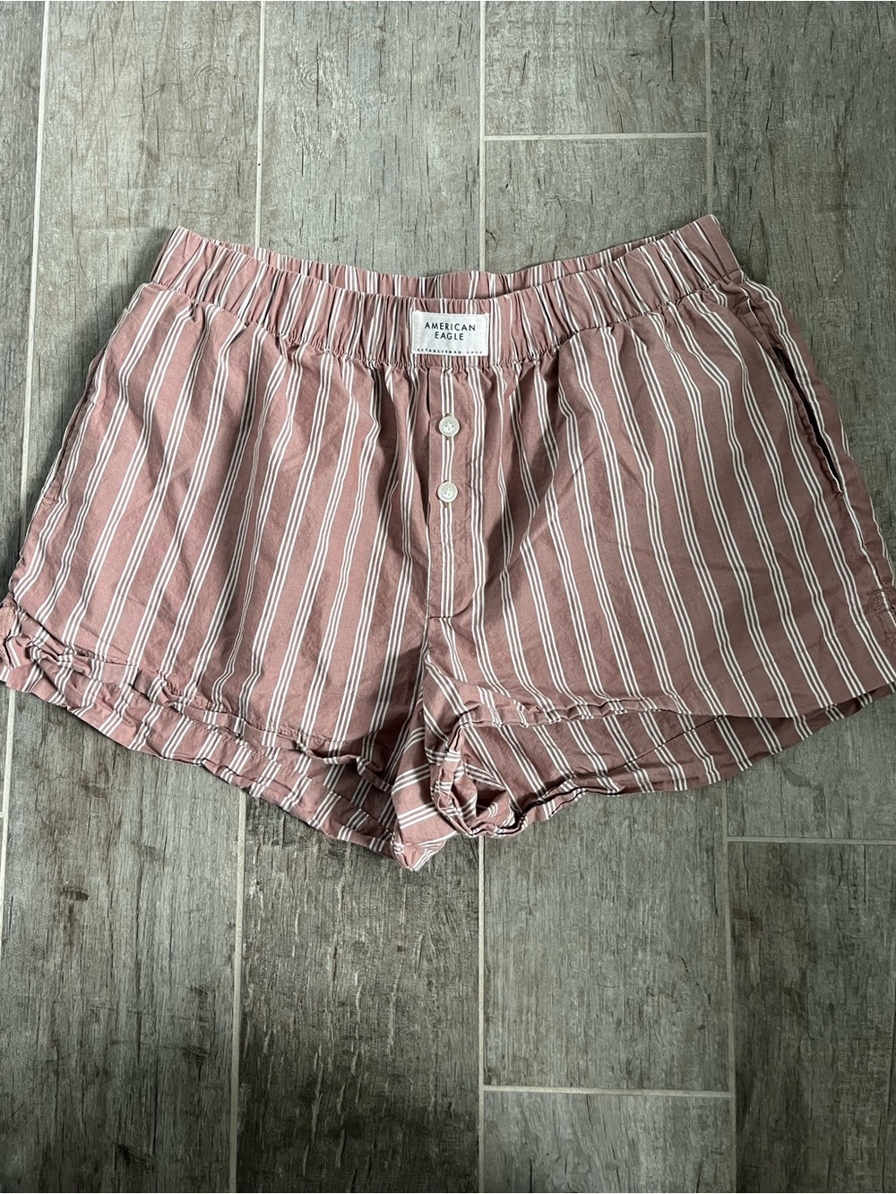 American Eagle striped “boxer short”